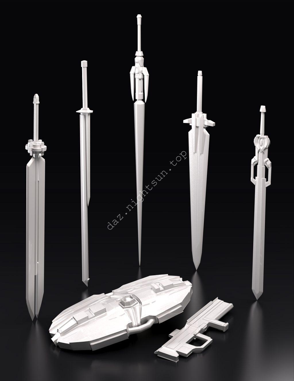 图片[2]-[daz道具] 机械武器和姿势-DAZ爱好者