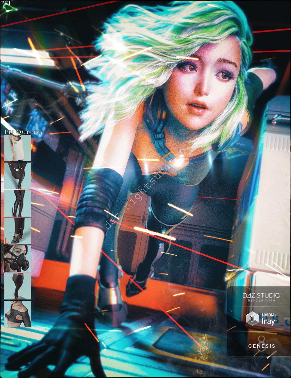 [daz角色] 佩和佩的套装-DAZ爱好者