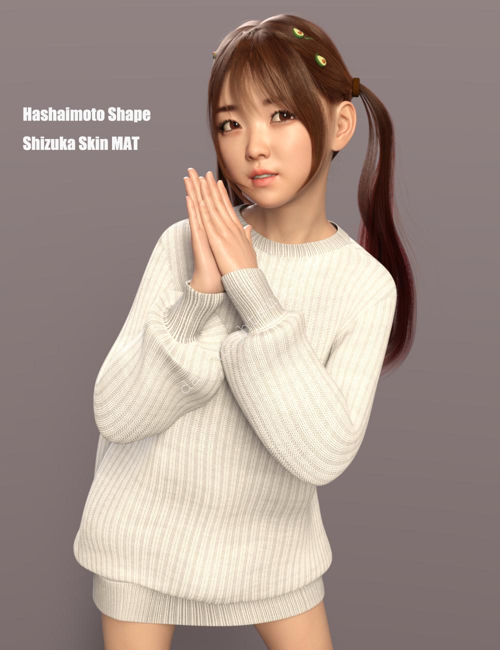 [daz角色] 静香 高清角色和头发静香-DAZ爱好者