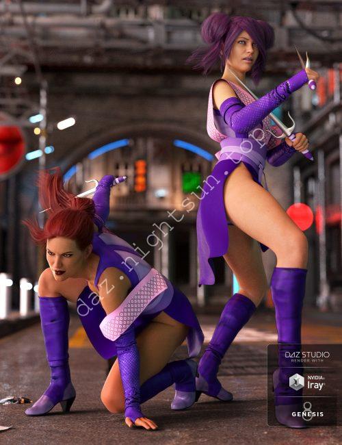 [daz服装] dForce 动漫忍者服装-DAZ爱好者