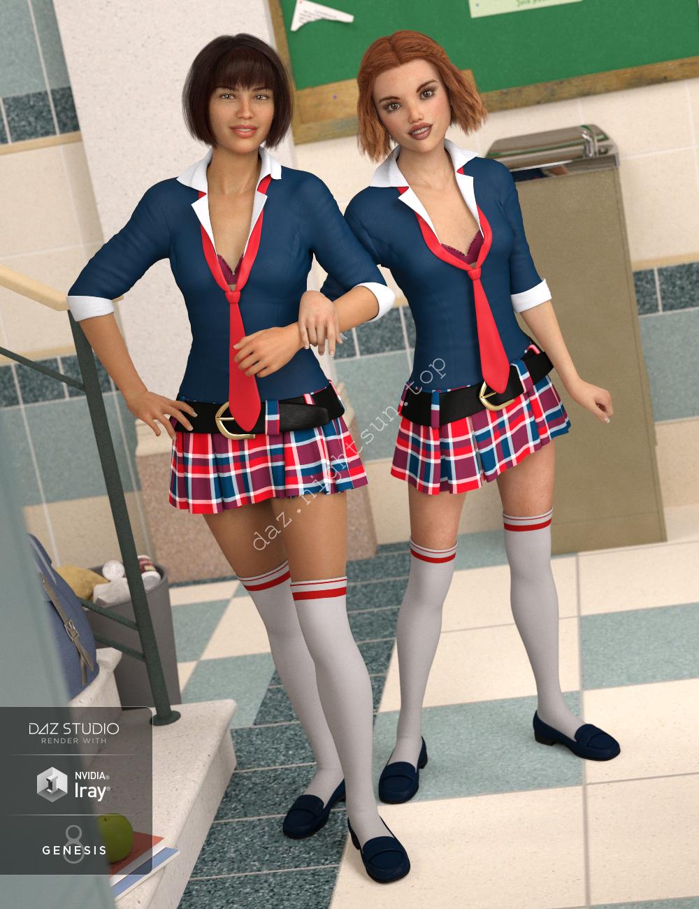 [daz服装] dForce 吉野套装-DAZ爱好者