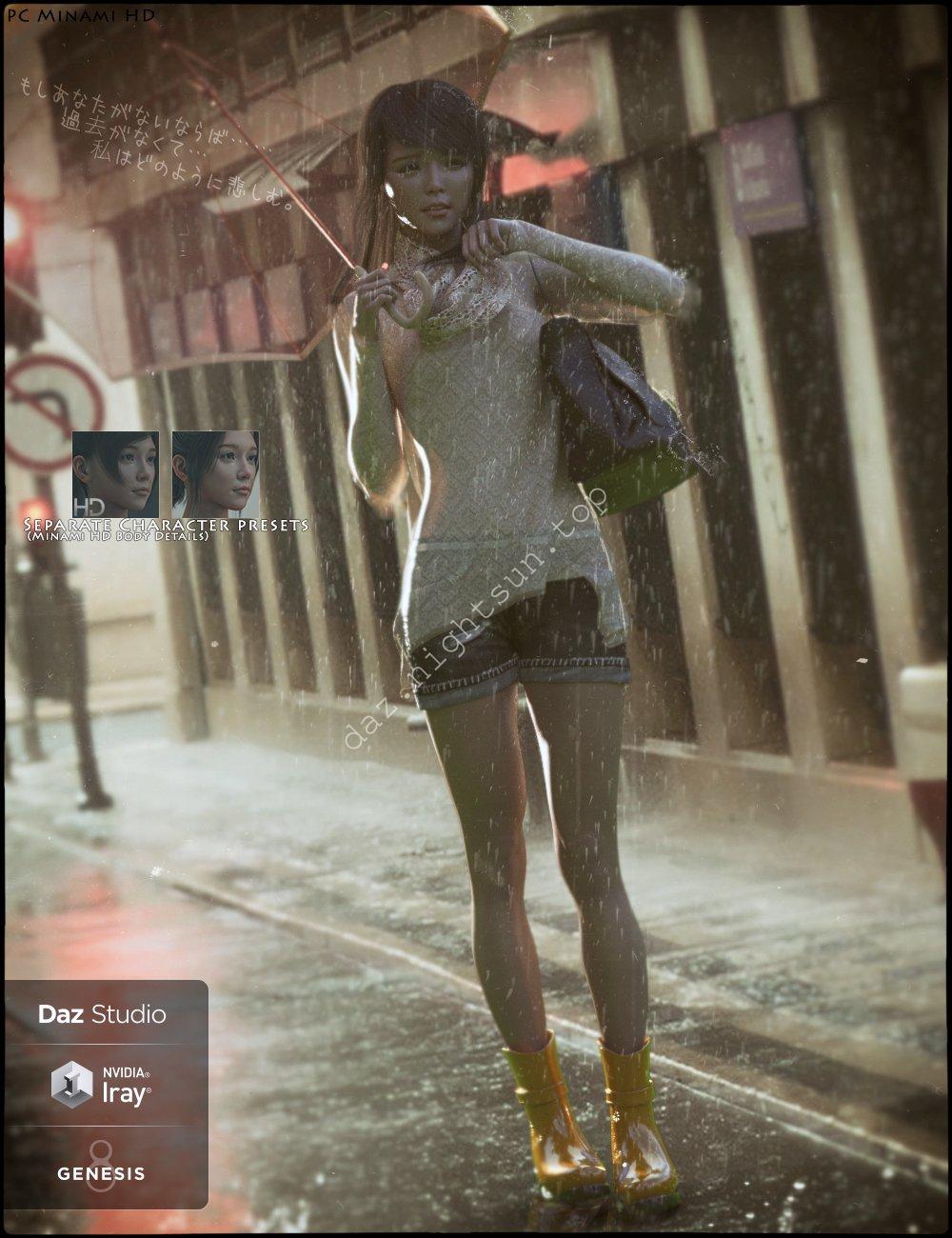 [daz角色] 高清版美波和他的发型-DAZ爱好者