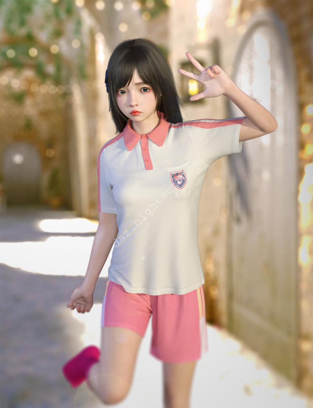 [daz服装] dForce SU 夏季校服-DAZ爱好者