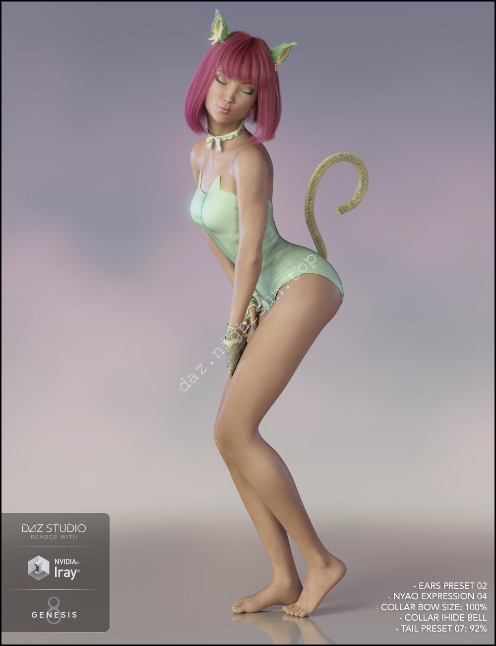 [daz服装] Nyao Outfit for Genesis 8 Female(s)-DAZ爱好者