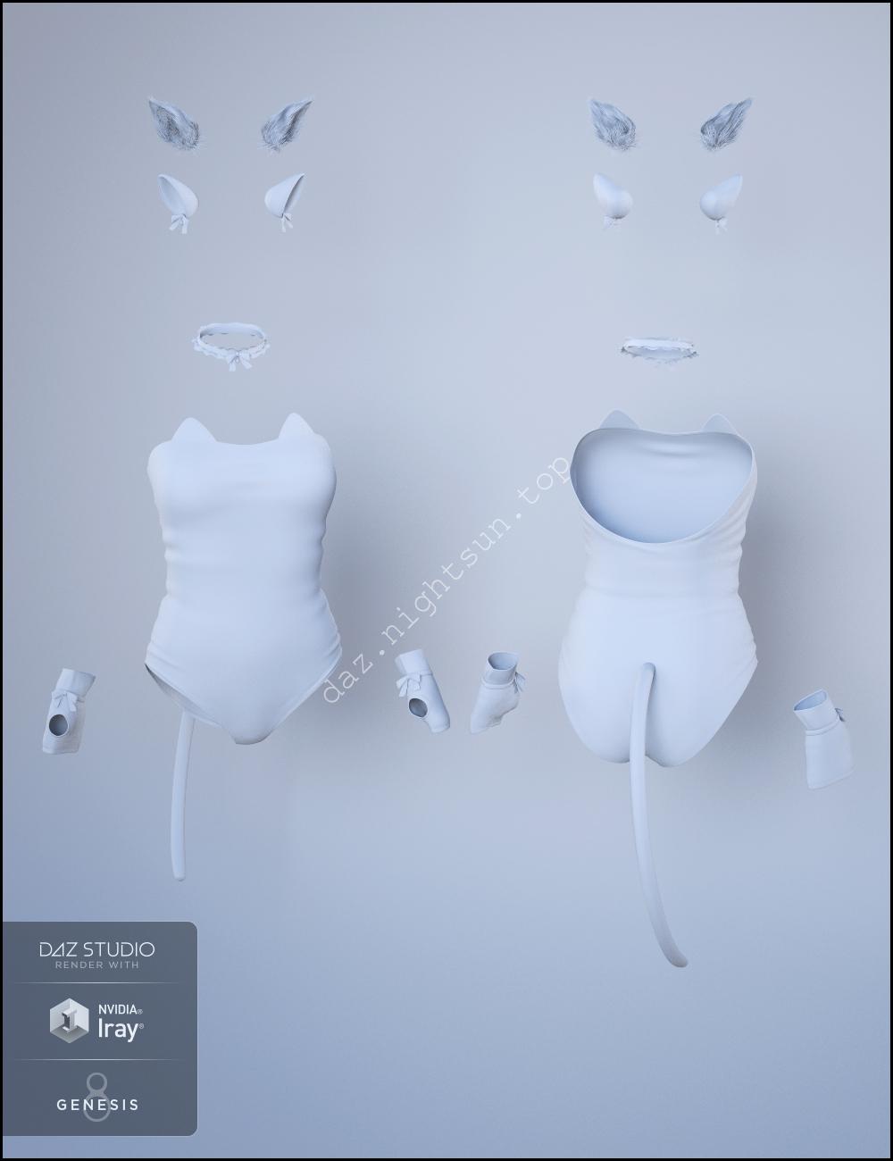 图片[2]-[daz服装] Nyao Outfit for Genesis 8 Female(s)-DAZ爱好者