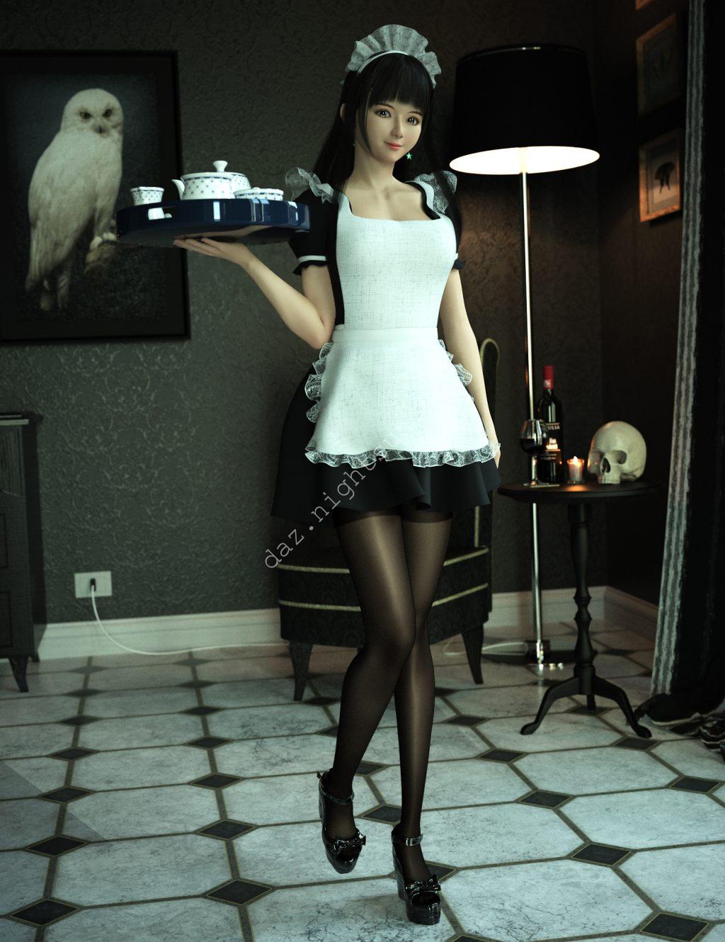 [daz角色] 角色Mio和她的发型-DAZ爱好者