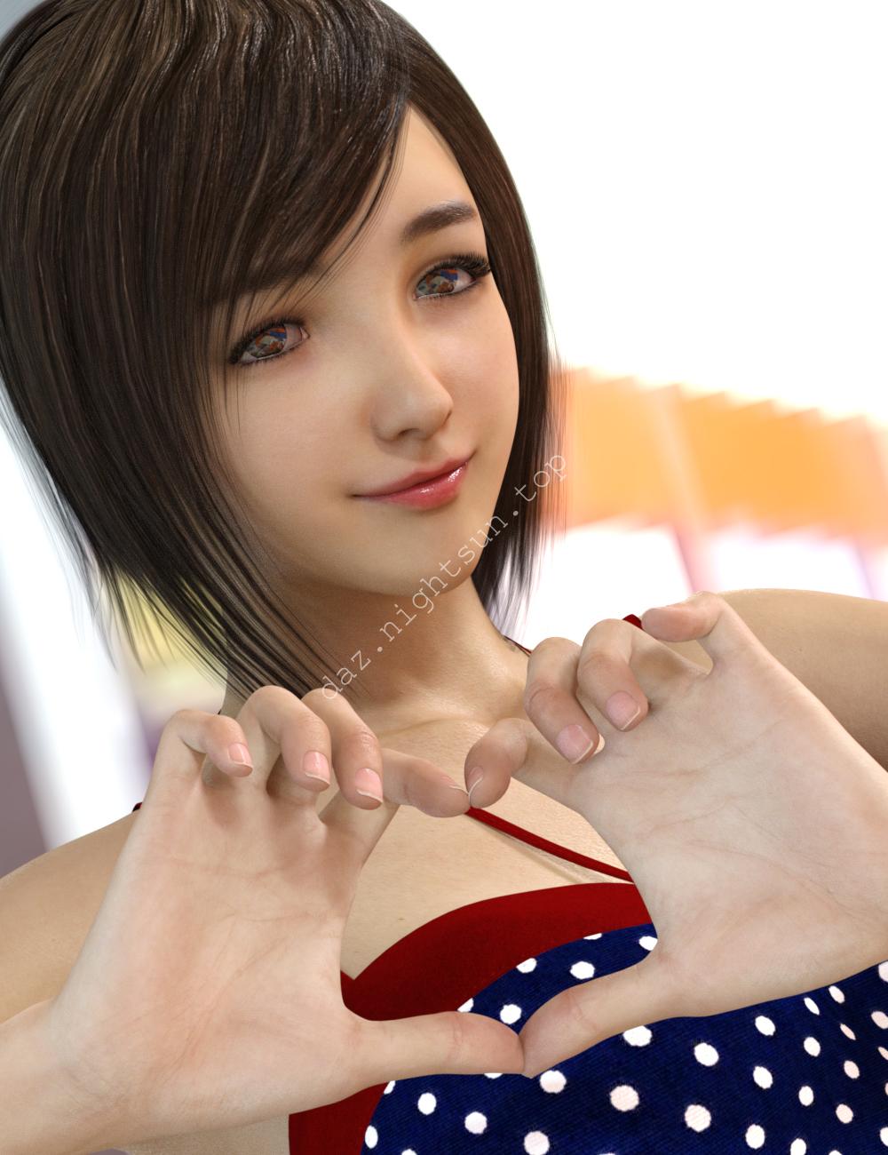 [daz角色] 悠悠和表情-DAZ爱好者