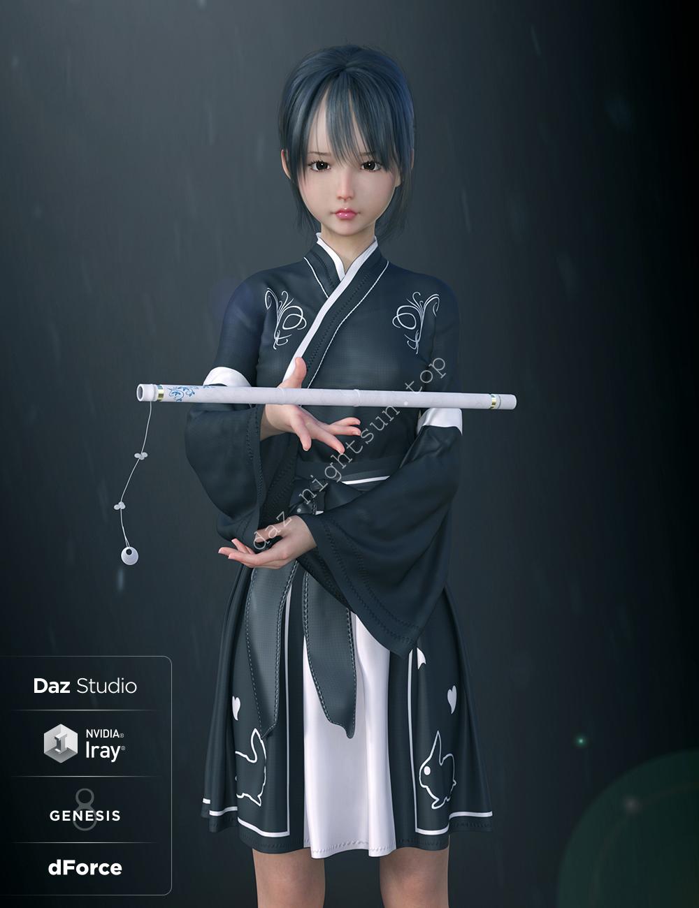 [daz服装] dForce 现代和服-DAZ爱好者