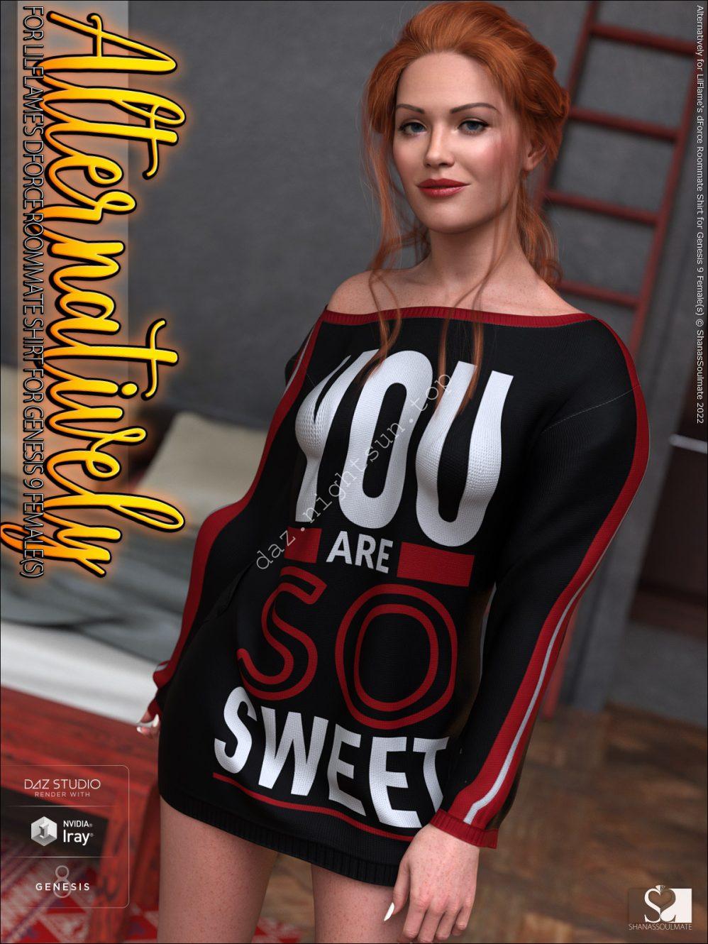 [daz服装] dForce 室友衬衫的替代方案-DAZ爱好者