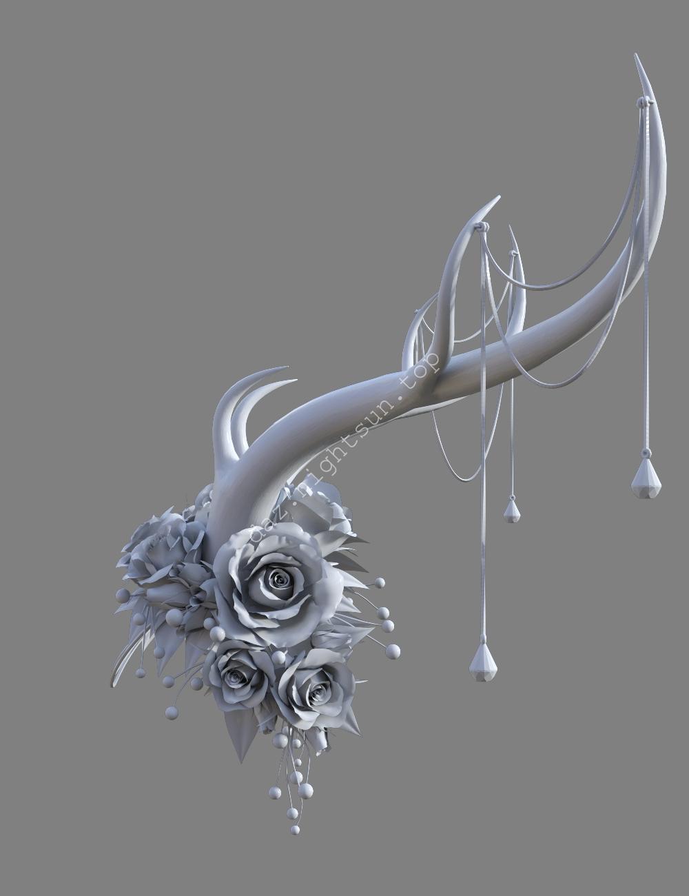 图片[2]-[daz服装] 鹿角头饰-DAZ爱好者