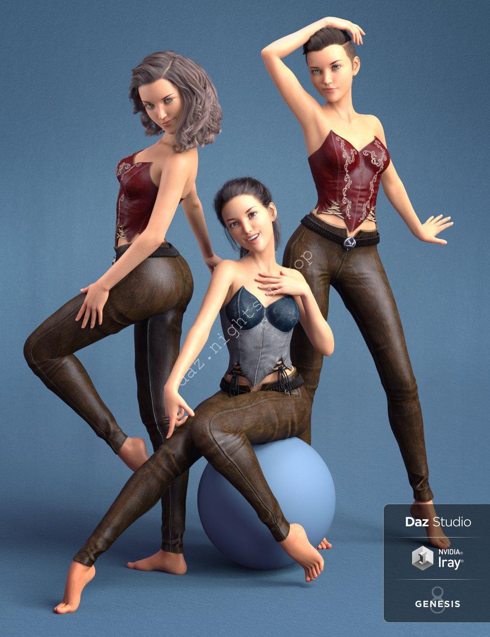 [daz姿势] Capsces 姿势与表情-DAZ爱好者