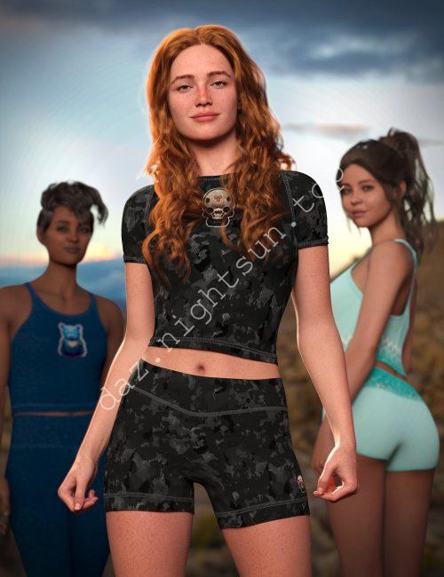 [daz材质] 芒果运动系列的瑜伽女孩-DAZ爱好者