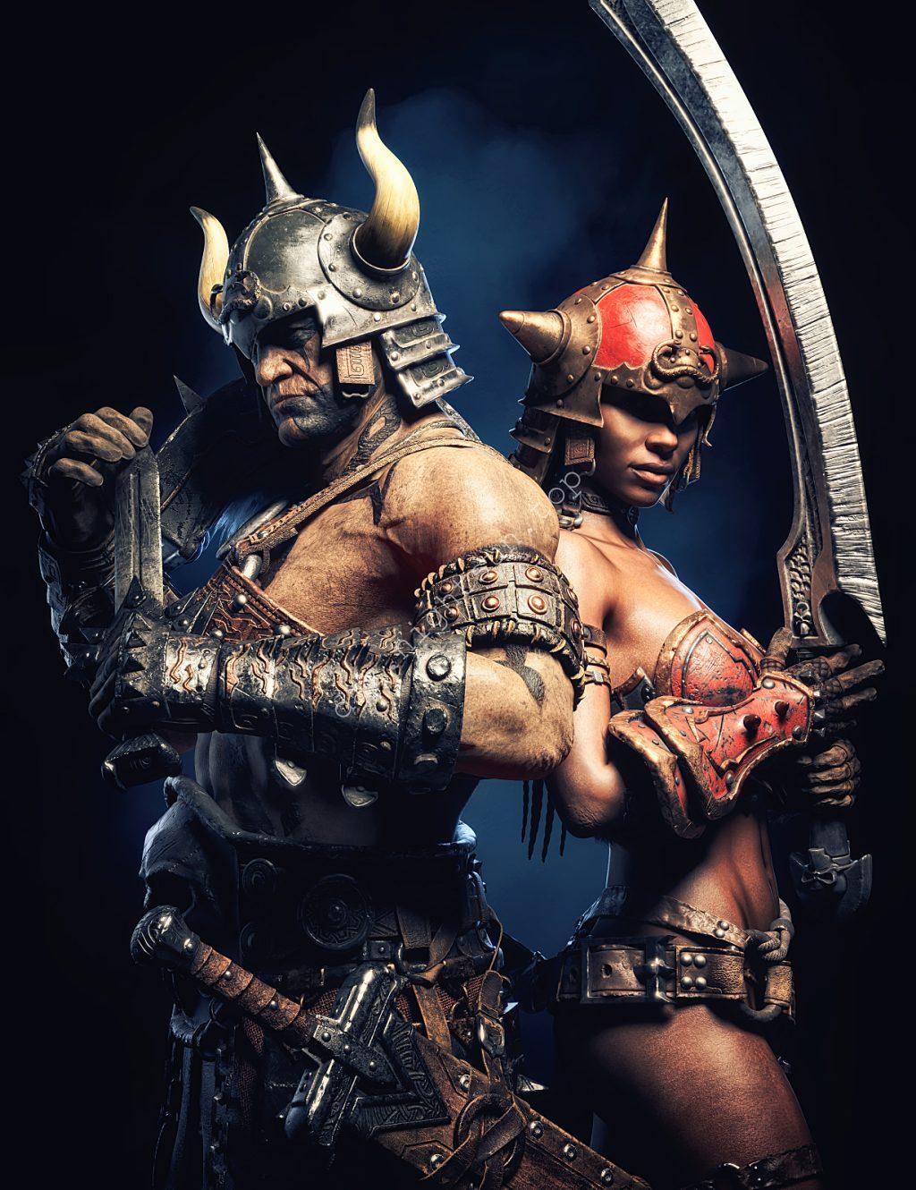 [daz服装] STF 野蛮装备 – 头盔01-DAZ爱好者