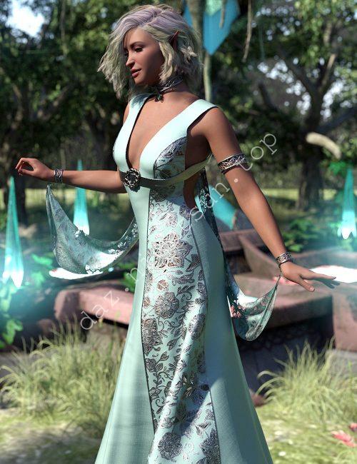 [daz材质] Sindarill 用于藏红花服装套装的纹理扩展包-DAZ爱好者