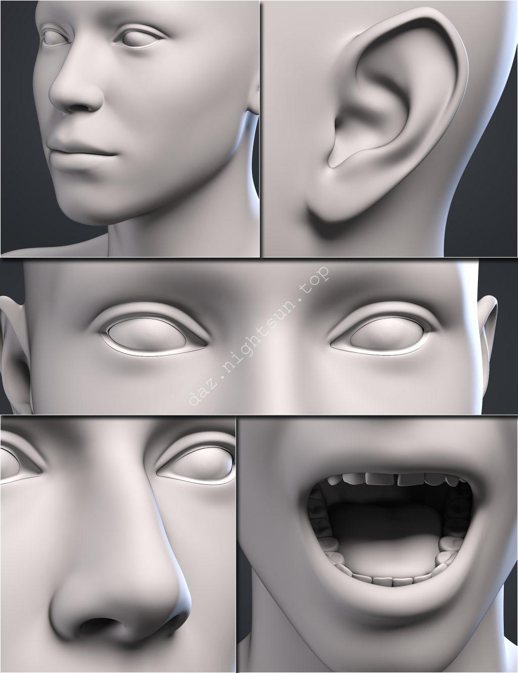 [daz插件] Genesis 9 Head Shapes-DAZ爱好者