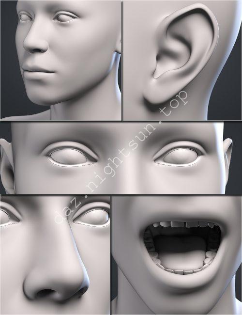 [daz插件] Genesis 9 Head Shapes-DAZ爱好者