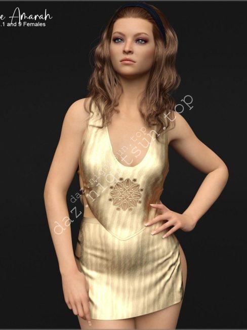 [daz服装] D-Force Amarah for Genesis 8 and 9 Females-DAZ爱好者