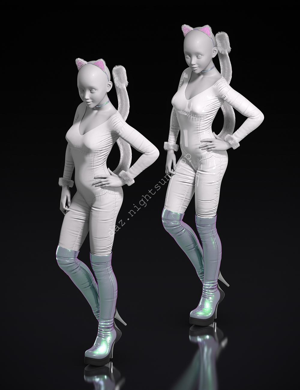 图片[2]-[daz材质] 猫女装束的材质-DAZ爱好者
