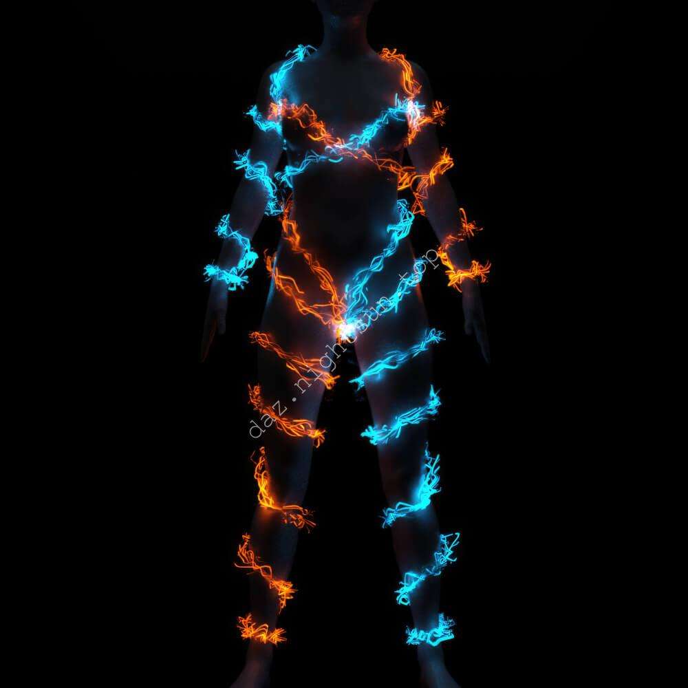 [daz材质] 笼罩着电光与火焰-DAZ爱好者