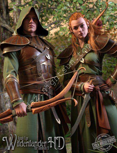 [daz服装] dForce 鹰眼：荒野猎人高清版-DAZ爱好者