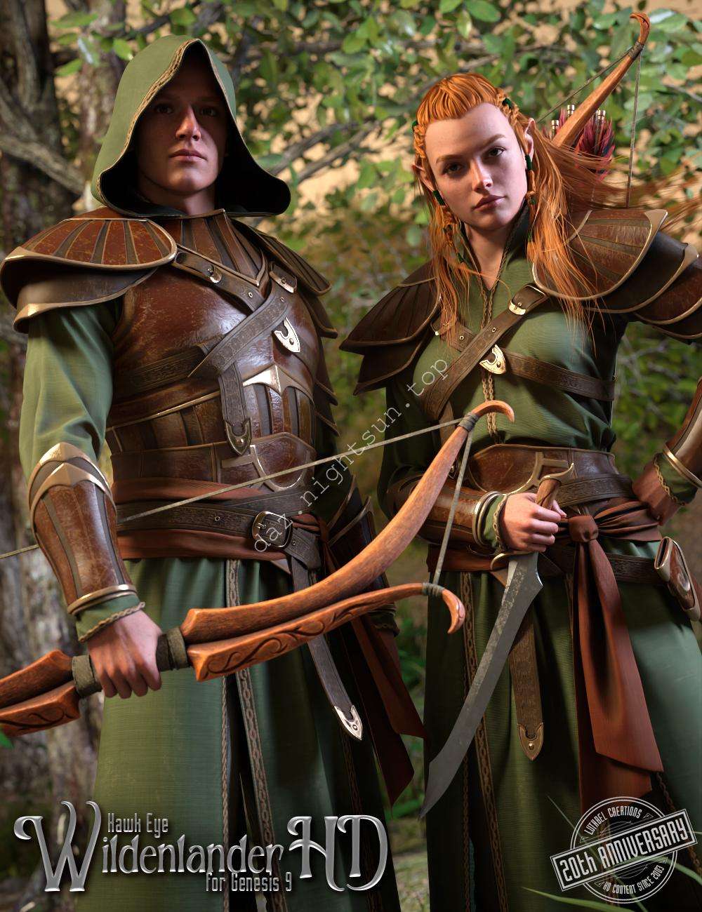 [daz服装] dForce 鹰眼：荒野猎人高清版-DAZ爱好者