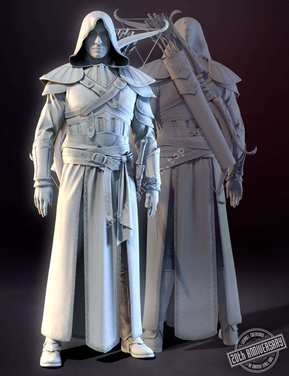 图片[3]-[daz服装] dForce 鹰眼：荒野猎人高清版-DAZ爱好者