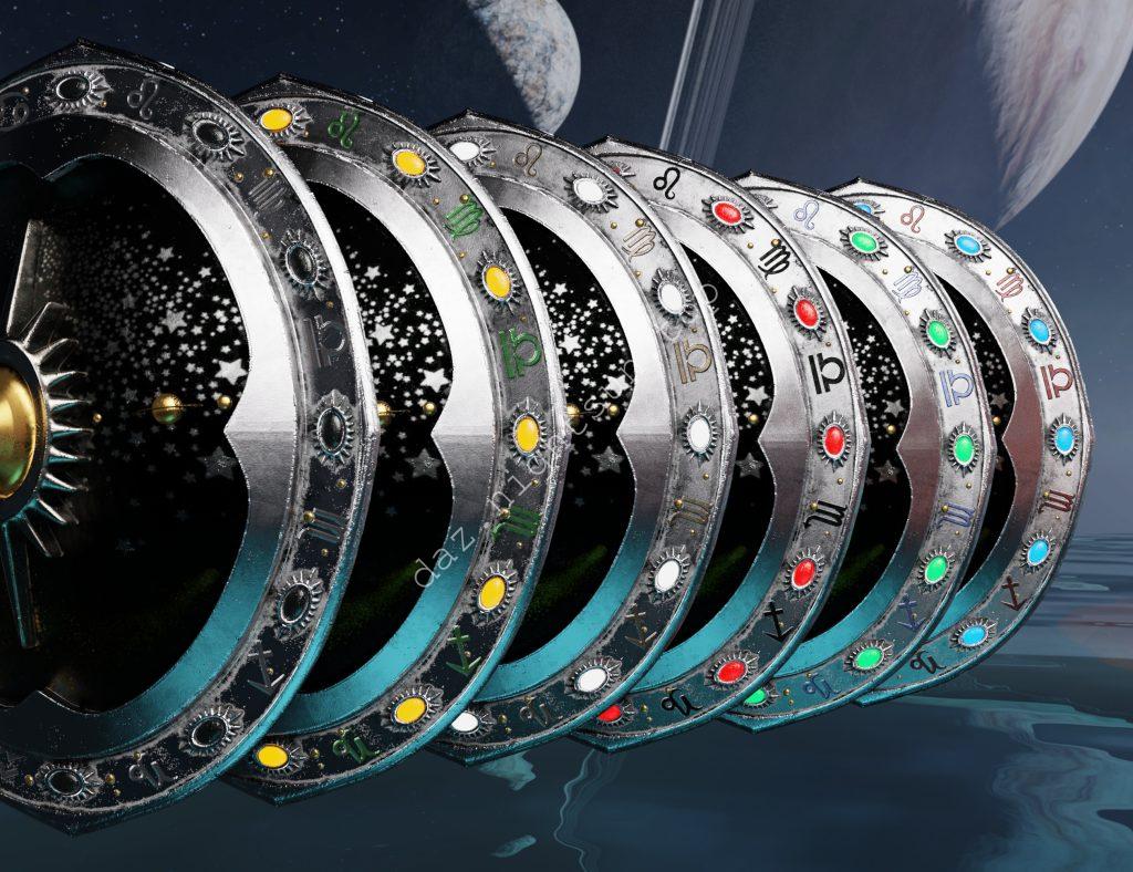 图片[2]-[daz道具] 水瓶座武器收藏 – 盾-DAZ爱好者