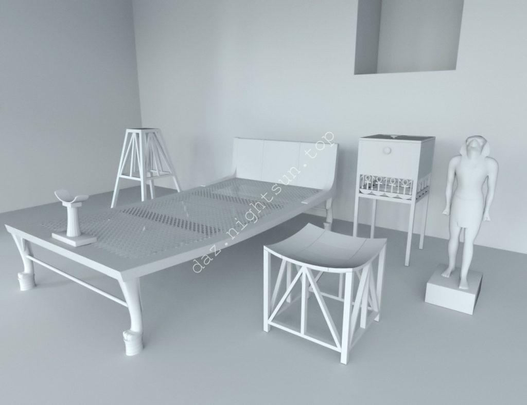 图片[3]-[daz道具] 古埃及家具-DAZ爱好者