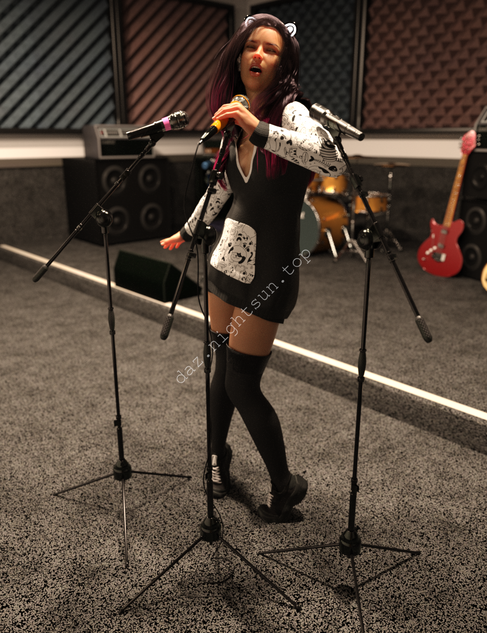 [daz道具] XI 麦克风-现代