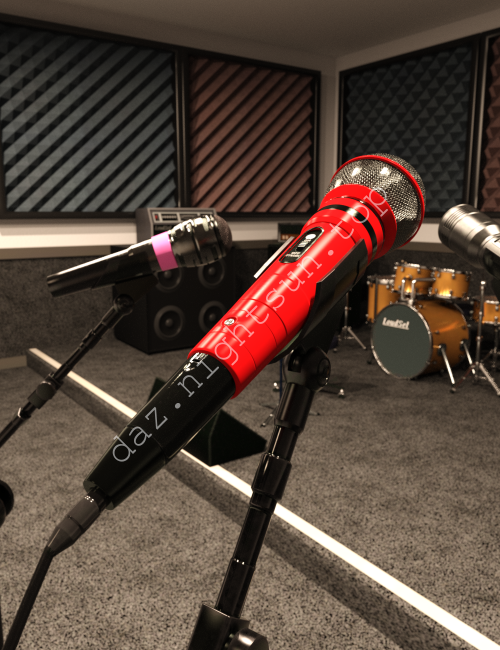 [daz道具] XI 麦克风-现代-DAZ爱好者