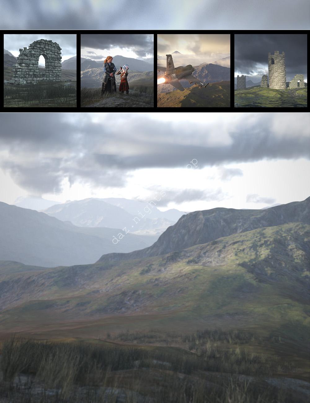 [daz场景] 超大地形：高地-DAZ爱好者