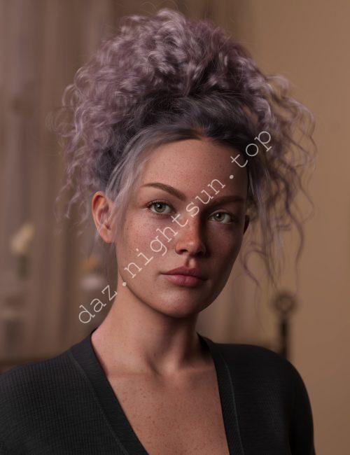 [daz发型] 卷曲高髻发的质感扩展-DAZ爱好者