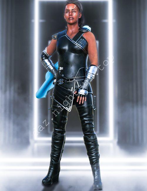 [daz服装] dForce 战士装备-DAZ爱好者