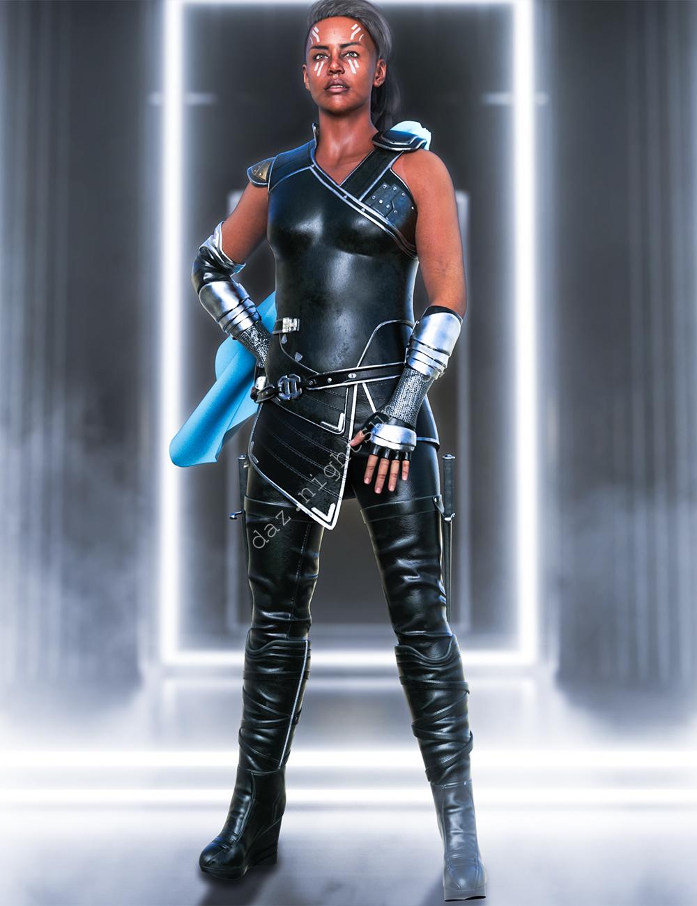 [daz服装] dForce 战士装备-DAZ爱好者