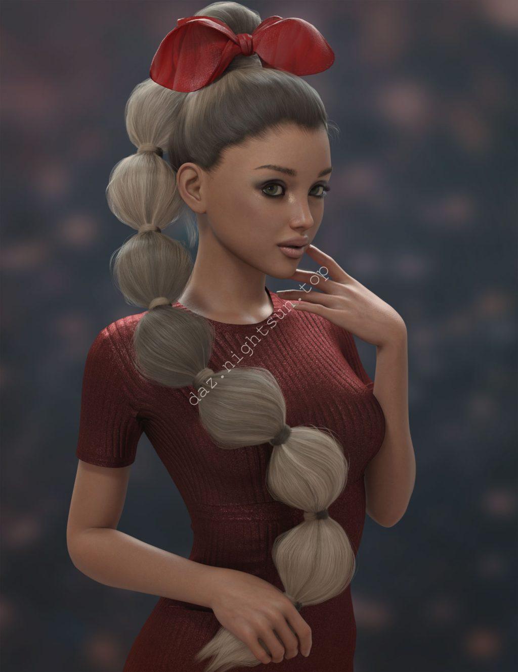 [daz发型] 香奈儿梦幻发型-DAZ爱好者