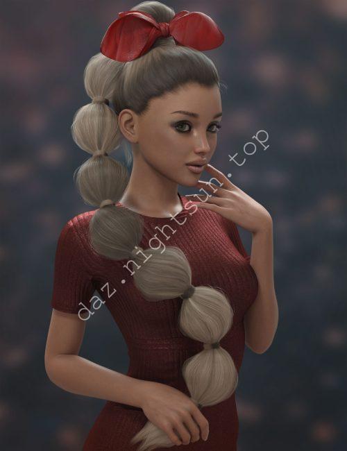 [daz发型] 香奈儿梦幻发型-DAZ爱好者