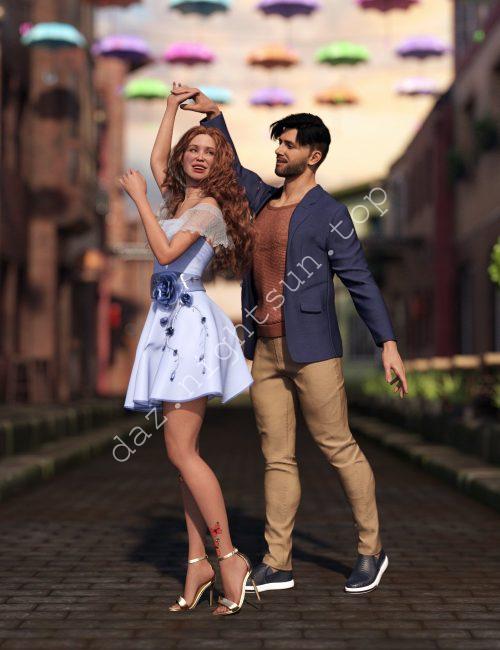 [daz姿势] 让我们跳舞吧-姿势设置-DAZ爱好者