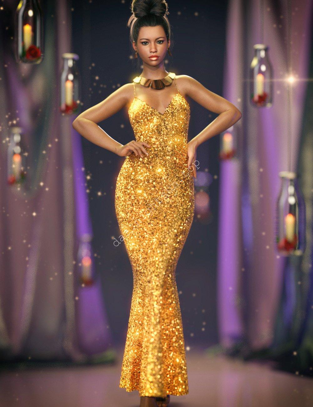 [daz服装] dForce 达莉拉连衣裙-DAZ爱好者