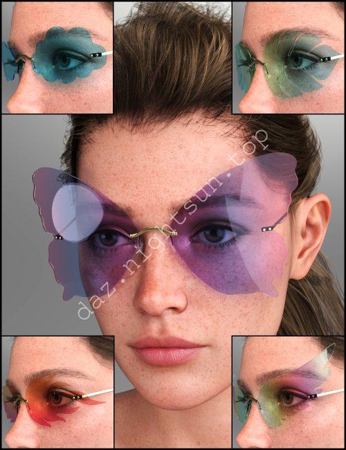 [daz服装] 趣味眼镜 for Genesis 9 Feminine-DAZ爱好者