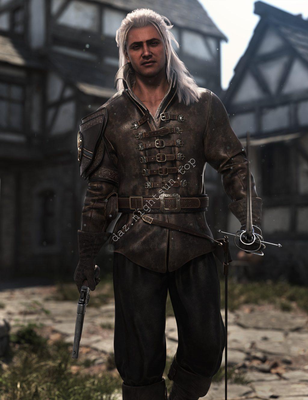 [daz姿势] 骑士王朝剑枪姿势 for Genesis 9-DAZ爱好者
