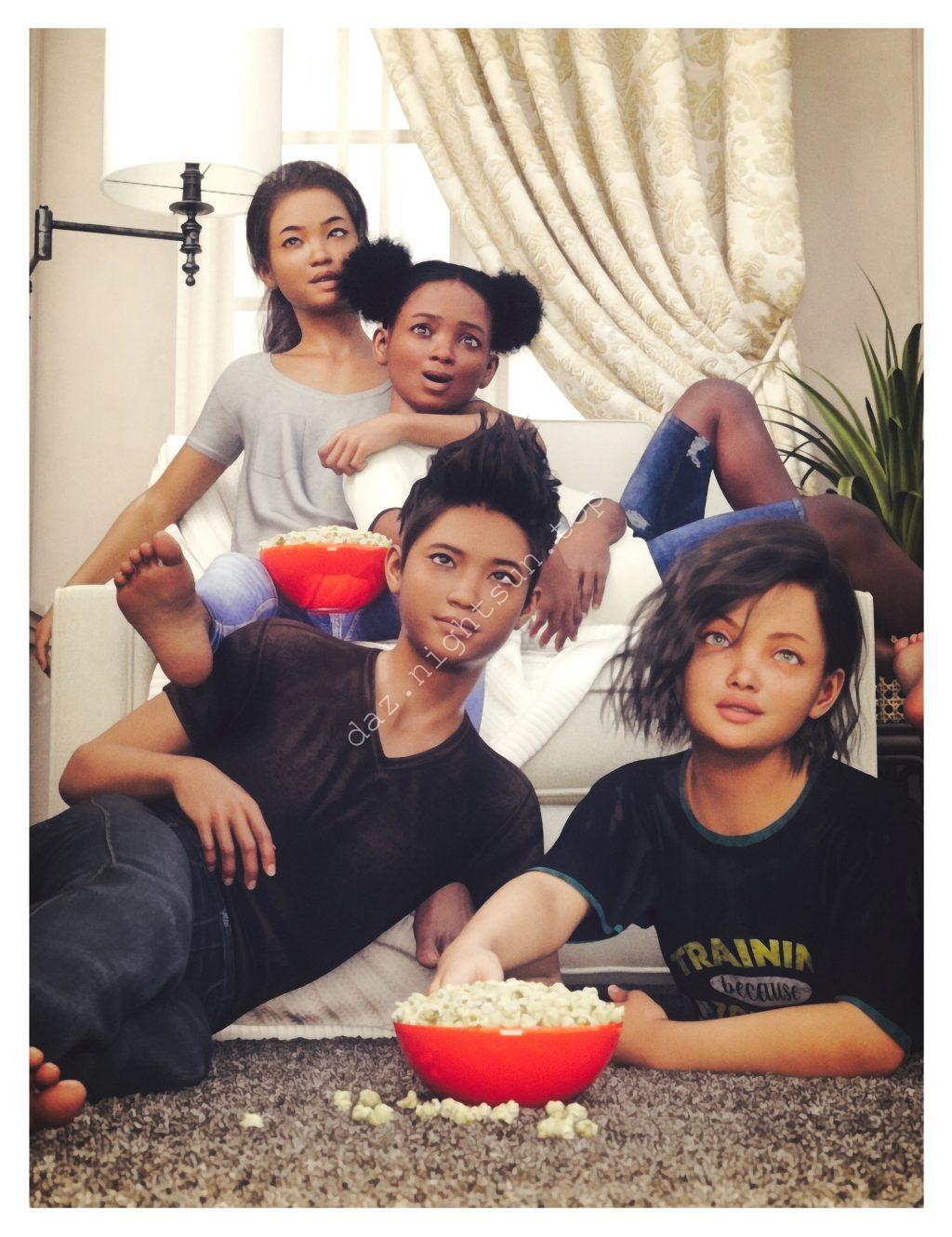 [daz合集] ES3D 青少年高清捆绑包 for Genesis 9-DAZ爱好者