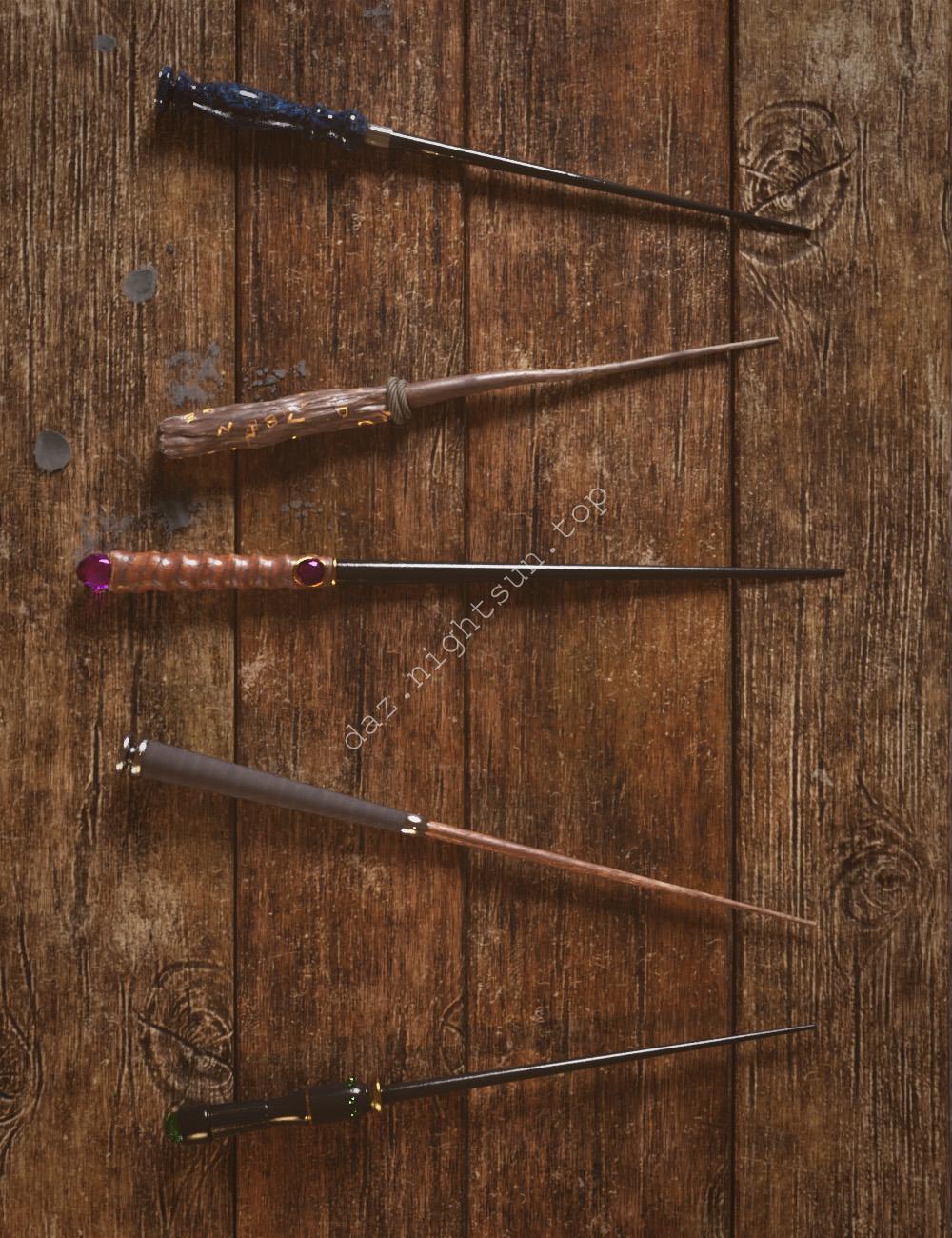 [daz道具] 巫师的魔杖 for Genesis 9-DAZ爱好者