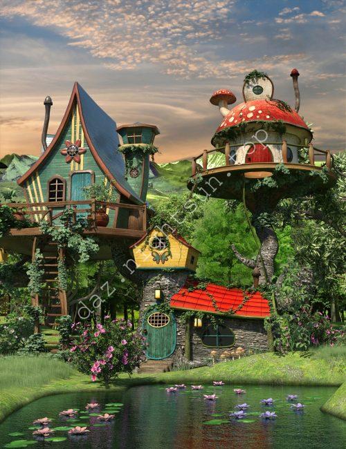 [daz场景] 精灵居住的地方-DAZ爱好者
