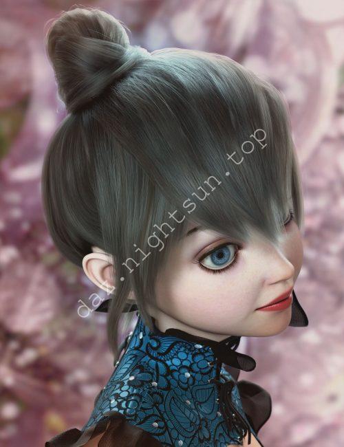 [daz发型] 丹娜伊的发型 for Genesis 9-DAZ爱好者