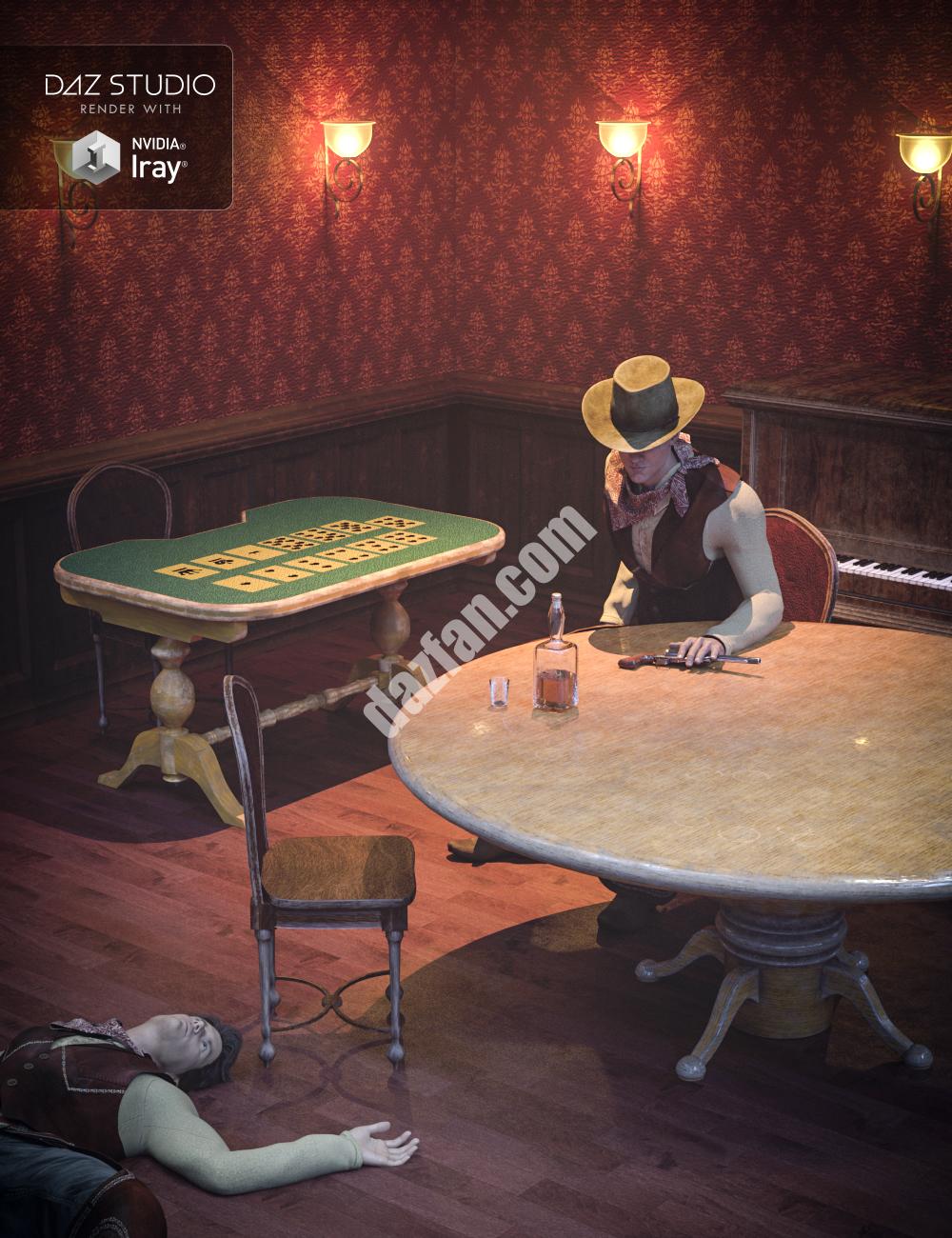 [daz场景] 集体3d肖像小插图老西部1-DAZ爱好者