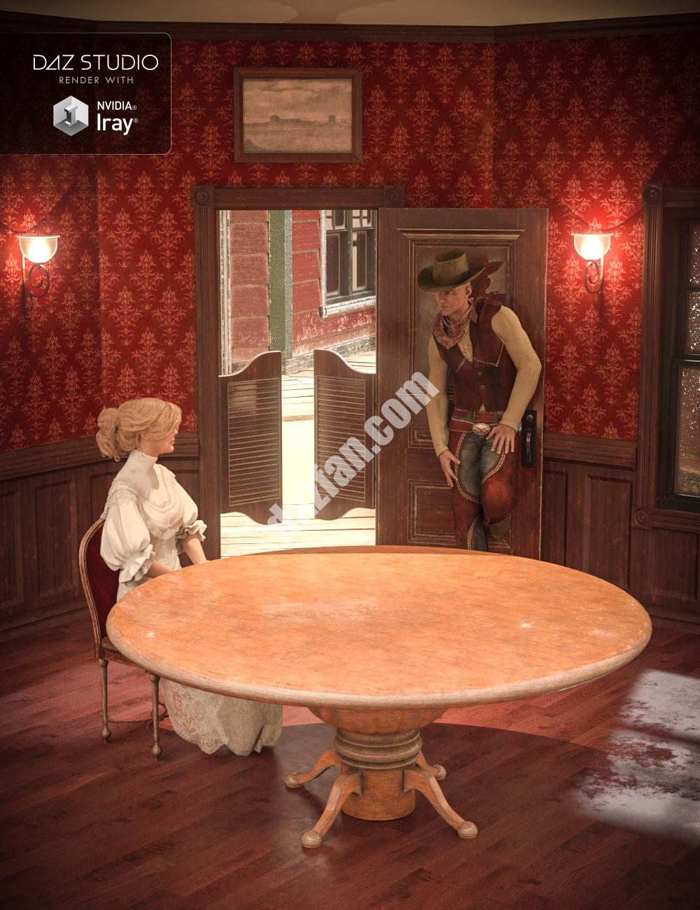 [daz场景] 集体3d肖像小插图老西部2-DAZ爱好者