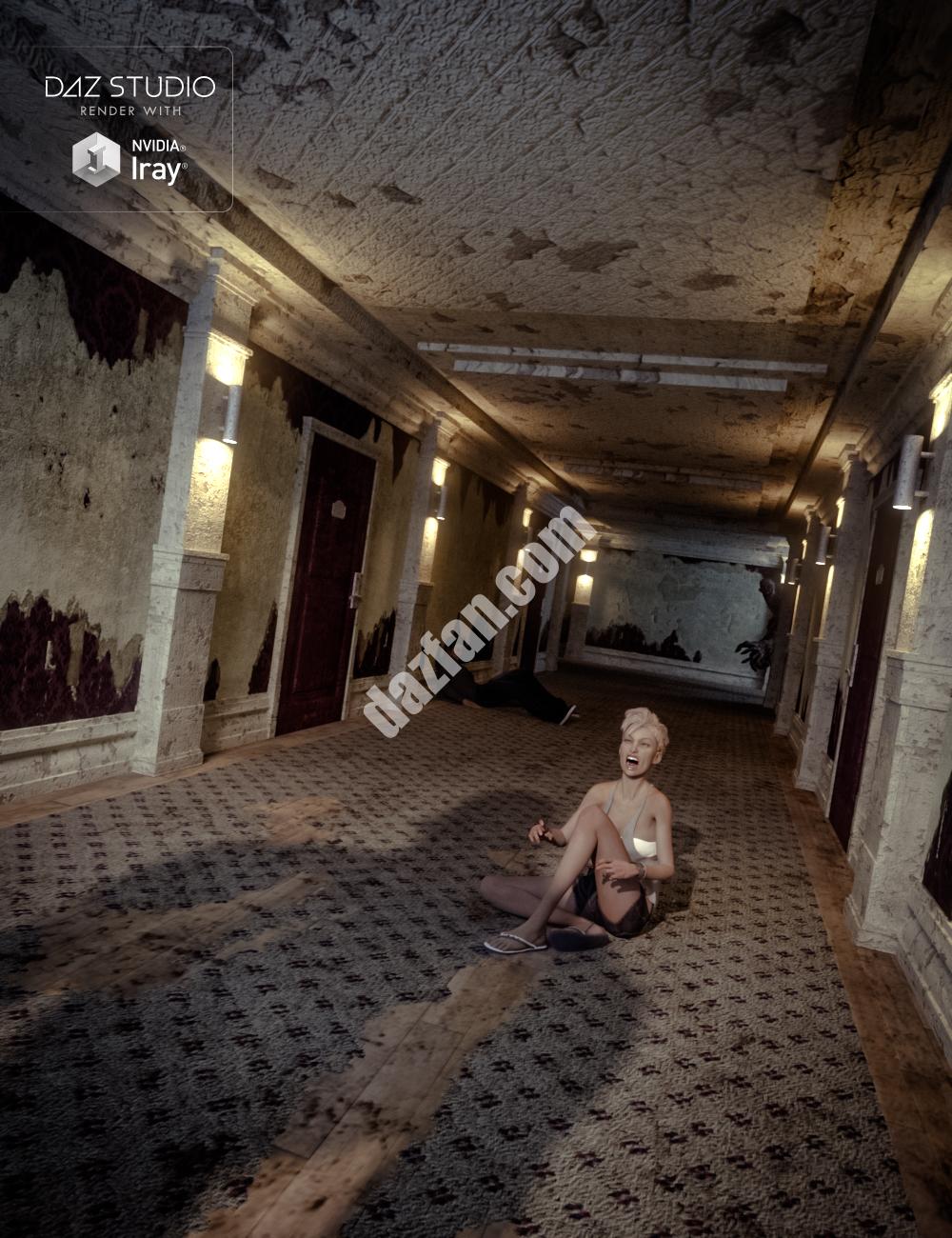 [daz场景] 酒店的走廊-DAZ爱好者