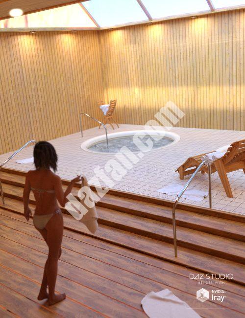[daz场景] 按摩浴缸的房间-DAZ爱好者