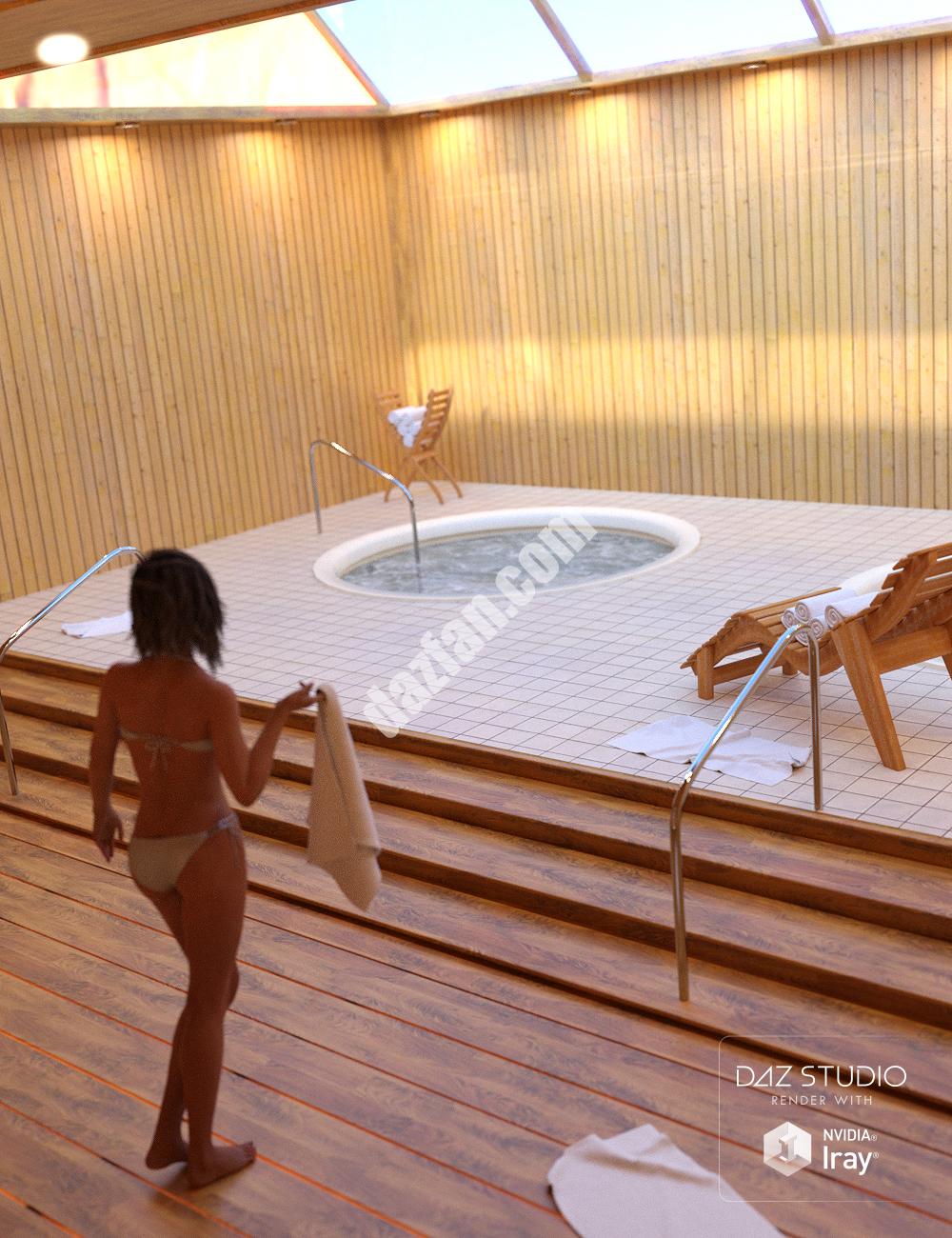 [daz场景] 按摩浴缸的房间-DAZ爱好者
