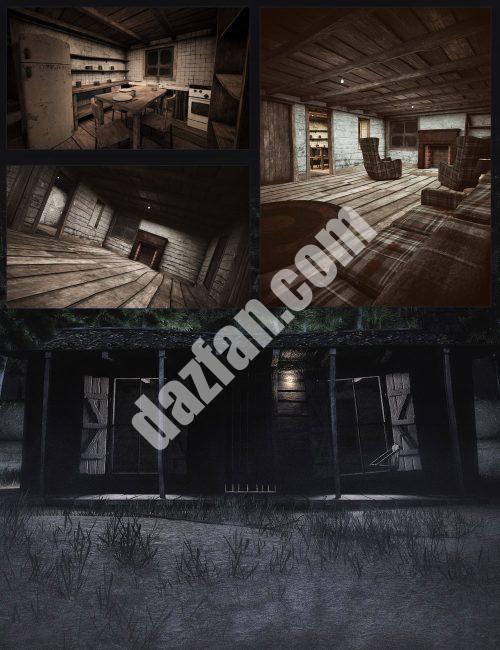 [daz合集] 树林中的小木屋-DAZ爱好者